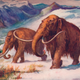 Mammoths roamed the Earth in the early ice age.